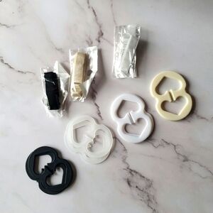 LUCSIS Racer Back Bra Conversion Clips In 4 Colors With Bra Straps